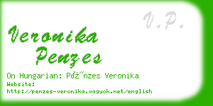 veronika penzes business card